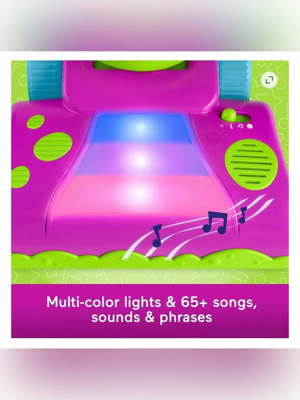 Fisher-Price Barney’s World Clean Up Vacuum Electronic Toddler Toy with Lights,